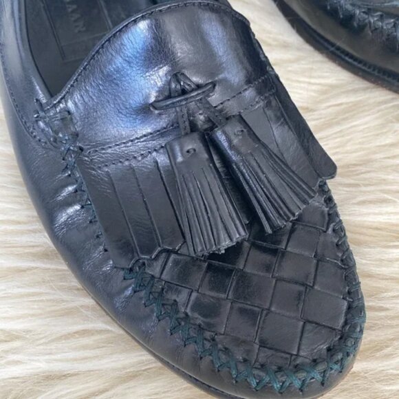 Cole Haan Black Leather Loafers Made in Italy- Great condition US 10.5 Preppy main image 7